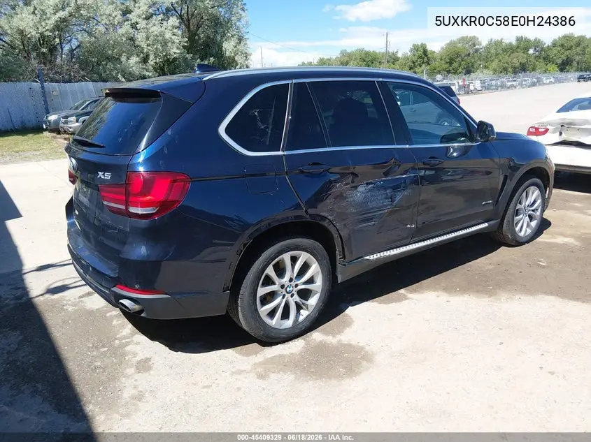 2014 BMW X5 xDrive35I VIN: 5UXKR0C58E0H24386 Lot: 45409329