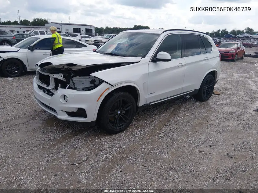 2014 BMW X5 xDrive35I VIN: 5UXKR0C56E0K46739 Lot: 45651972