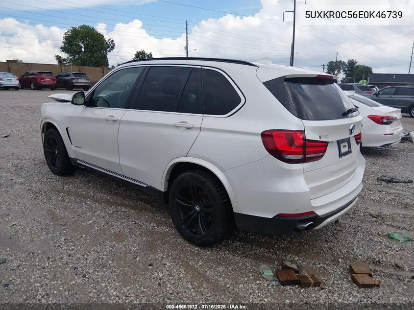 2014 BMW X5 xDrive35I VIN: 5UXKR0C56E0K46739 Lot: 45651972