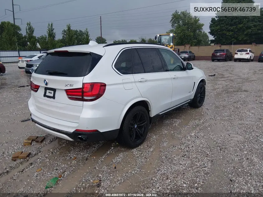 2014 BMW X5 xDrive35I VIN: 5UXKR0C56E0K46739 Lot: 45651972