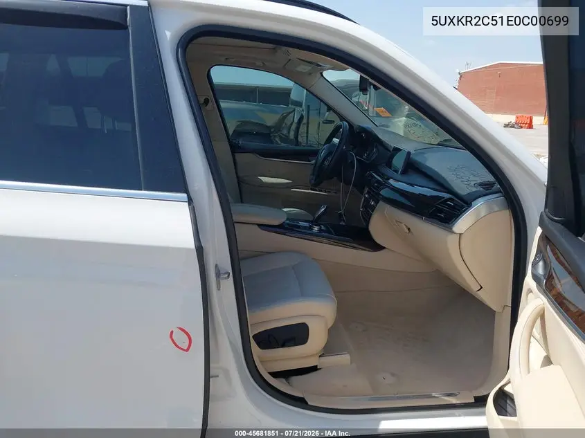 2014 BMW X5 Sdrive35I VIN: 5UXKR2C51E0C00699 Lot: 45681851