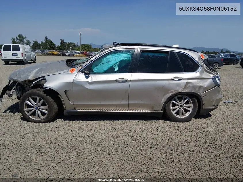 2015 BMW X5 xDrive35D VIN: 5UXKS4C58F0N06152 Lot: 45539935