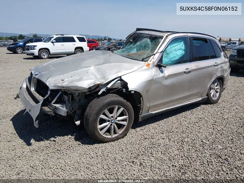 2015 BMW X5 xDrive35D VIN: 5UXKS4C58F0N06152 Lot: 45539935