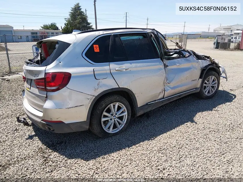 2015 BMW X5 xDrive35D VIN: 5UXKS4C58F0N06152 Lot: 45539935