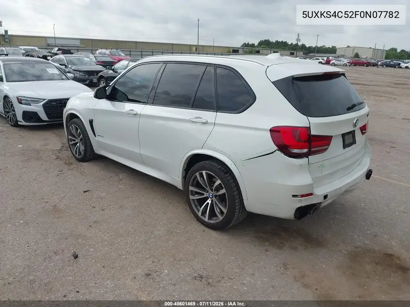 2015 BMW X5 xDrive35D VIN: 5UXKS4C52F0N07782 Lot: 45601469