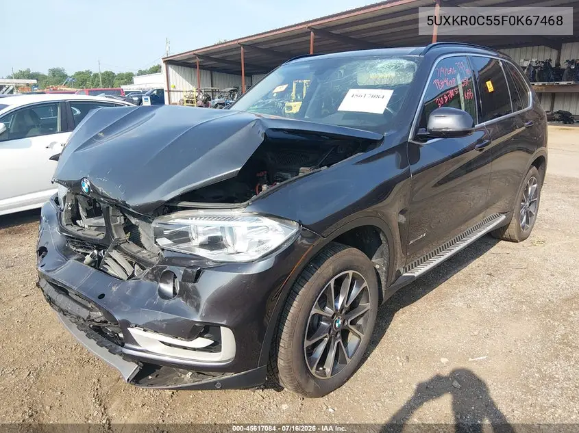 2015 BMW X5 xDrive35I VIN: 5UXKR0C55F0K67468 Lot: 45617084
