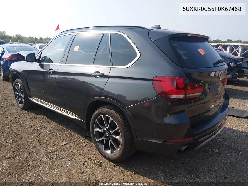 2015 BMW X5 xDrive35I VIN: 5UXKR0C55F0K67468 Lot: 45617084
