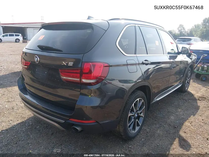 2015 BMW X5 xDrive35I VIN: 5UXKR0C55F0K67468 Lot: 45617084