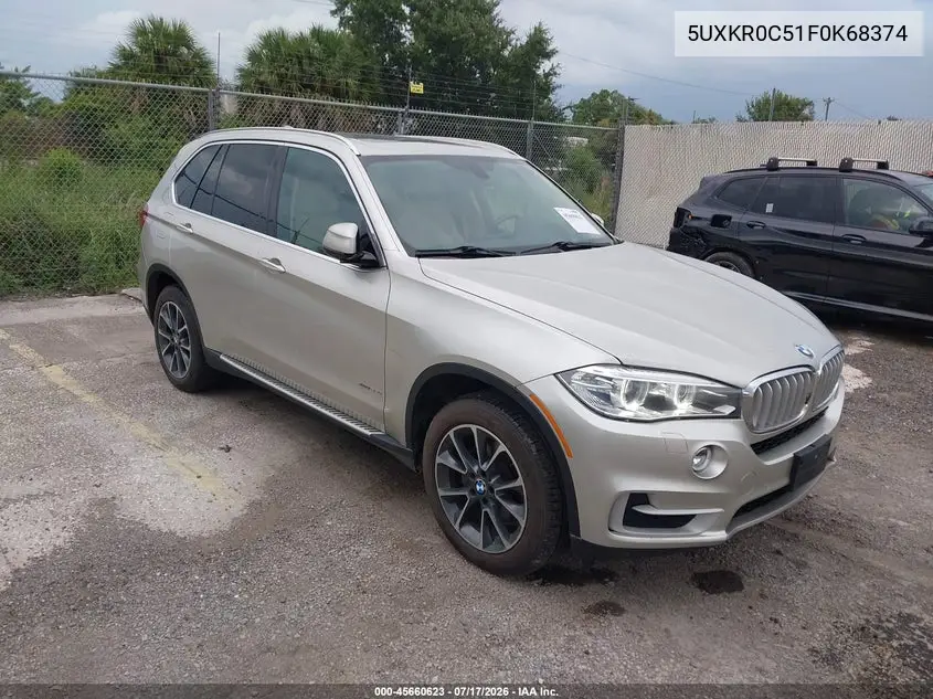 2015 BMW X5 xDrive35I VIN: 5UXKR0C51F0K68374 Lot: 45660623