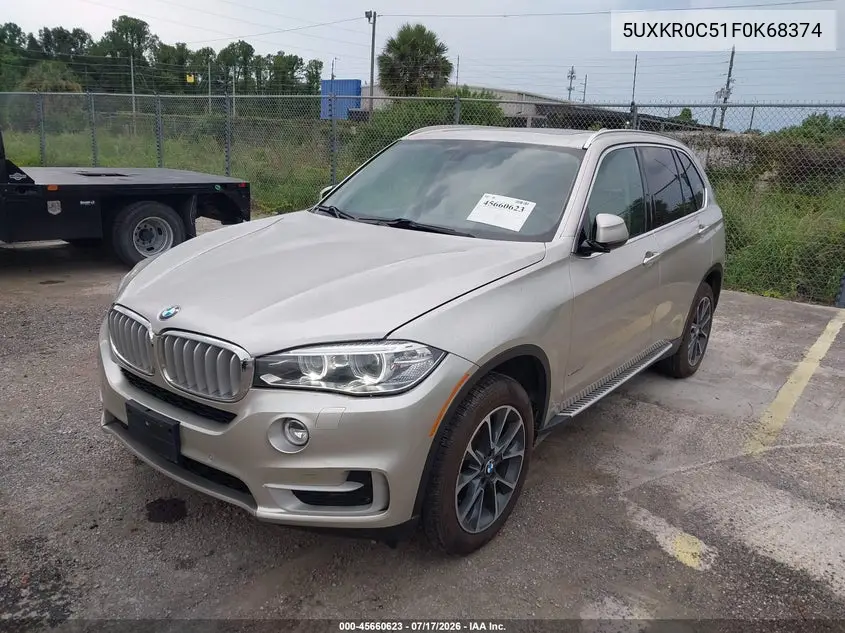 2015 BMW X5 xDrive35I VIN: 5UXKR0C51F0K68374 Lot: 45660623