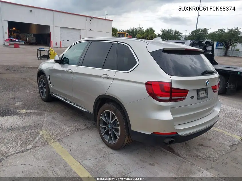 2015 BMW X5 xDrive35I VIN: 5UXKR0C51F0K68374 Lot: 45660623
