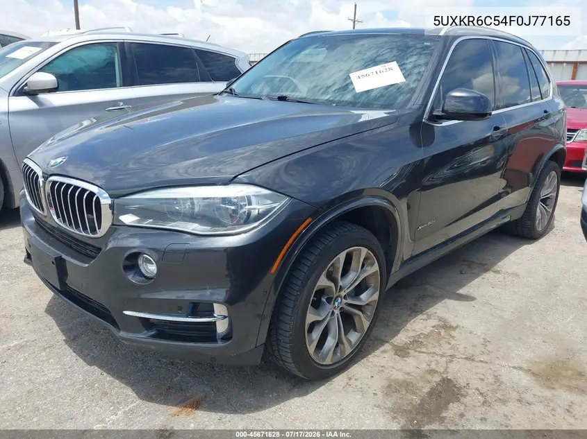 2015 BMW X5 xDrive50I VIN: 5UXKR6C54F0J77165 Lot: 45671628