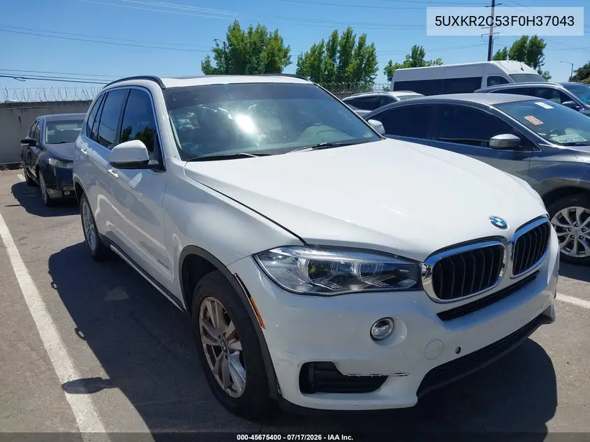 2015 BMW X5 Sdrive35I VIN: 5UXKR2C53F0H37043 Lot: 45675400