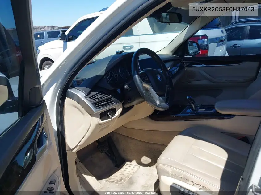 2015 BMW X5 Sdrive35I VIN: 5UXKR2C53F0H37043 Lot: 45675400