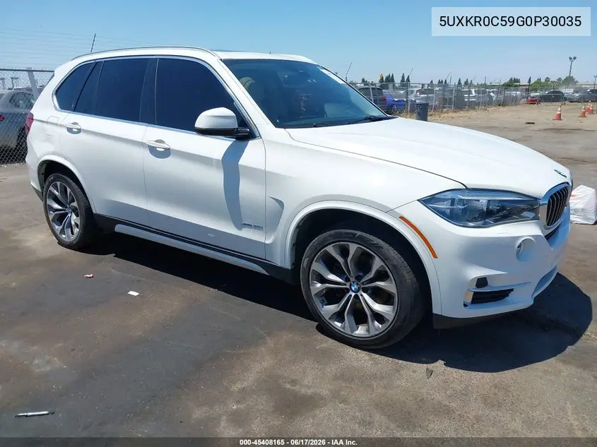 2016 BMW X5 xDrive35I VIN: 5UXKR0C59G0P30035 Lot: 45408165