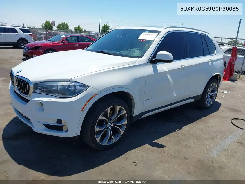 2016 BMW X5 xDrive35I VIN: 5UXKR0C59G0P30035 Lot: 45408165