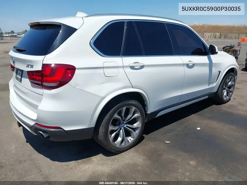 2016 BMW X5 xDrive35I VIN: 5UXKR0C59G0P30035 Lot: 45408165