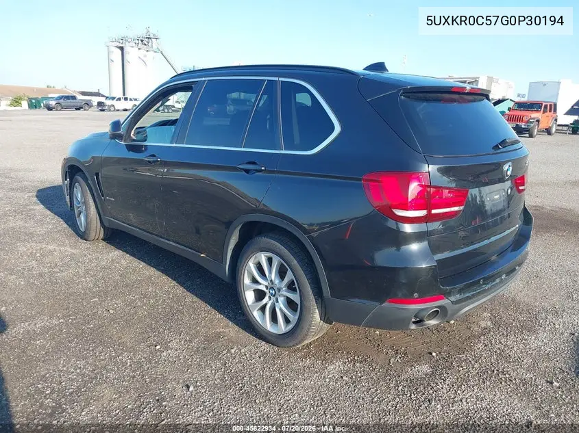 2016 BMW X5 xDrive35I VIN: 5UXKR0C57G0P30194 Lot: 45622934