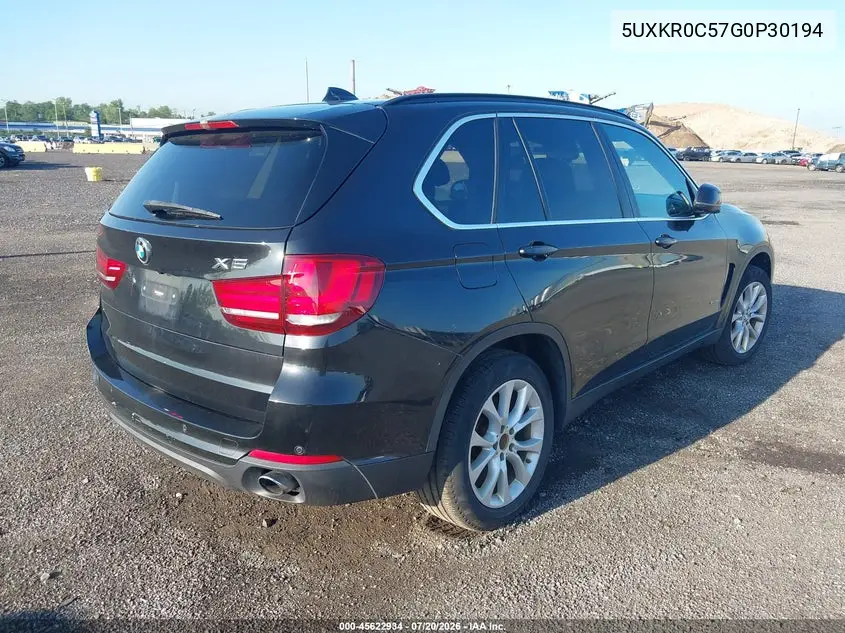2016 BMW X5 xDrive35I VIN: 5UXKR0C57G0P30194 Lot: 45622934