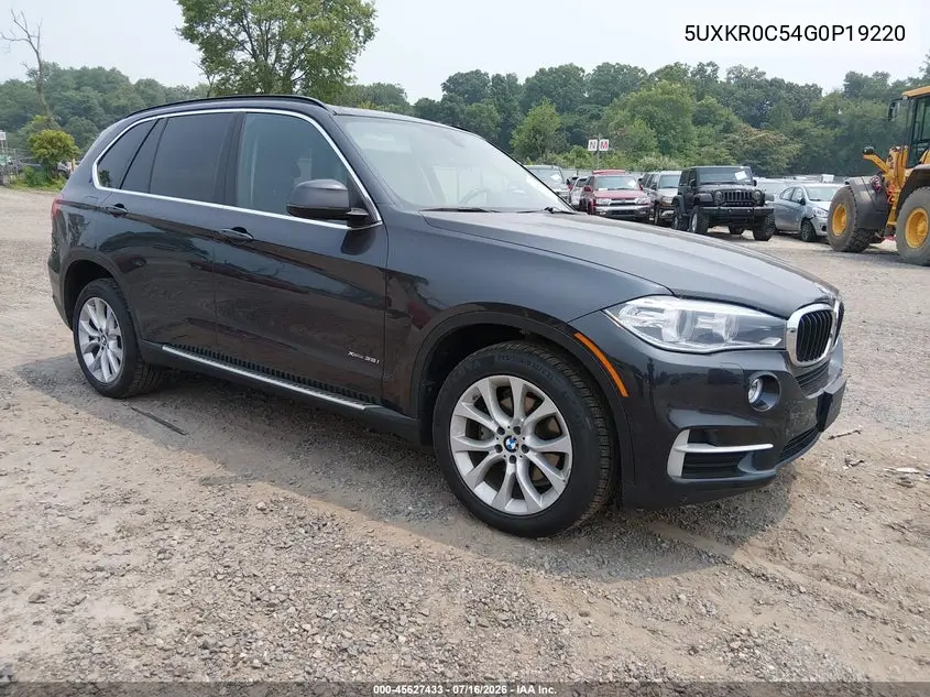 2016 BMW X5 xDrive35I VIN: 5UXKR0C54G0P19220 Lot: 45627433