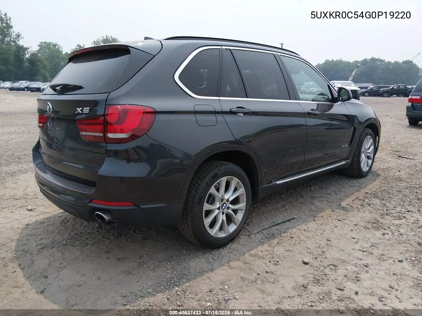 2016 BMW X5 xDrive35I VIN: 5UXKR0C54G0P19220 Lot: 45627433