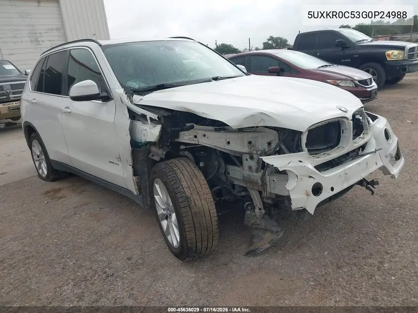 2016 BMW X5 xDrive35I VIN: 5UXKR0C53G0P24988 Lot: 45636029