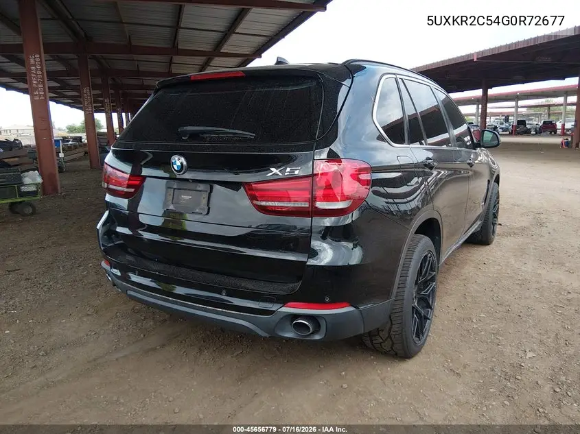 2016 BMW X5 Sdrive35I VIN: 5UXKR2C54G0R72677 Lot: 45656779