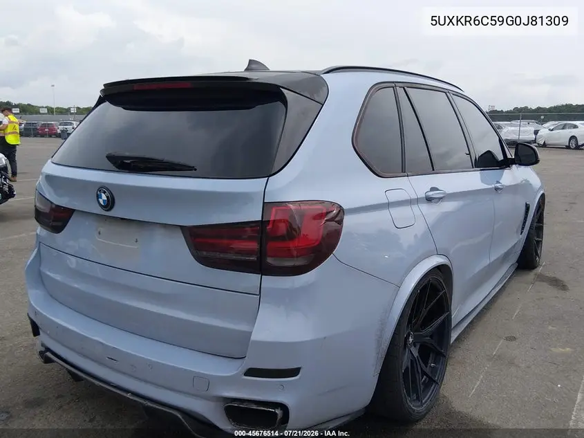 2016 BMW X5 xDrive50I VIN: 5UXKR6C59G0J81309 Lot: 45676514