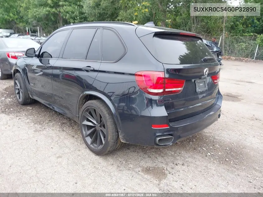 2016 BMW X5 xDrive35I VIN: 5UXKR0C54G0P32890 Lot: 45681067
