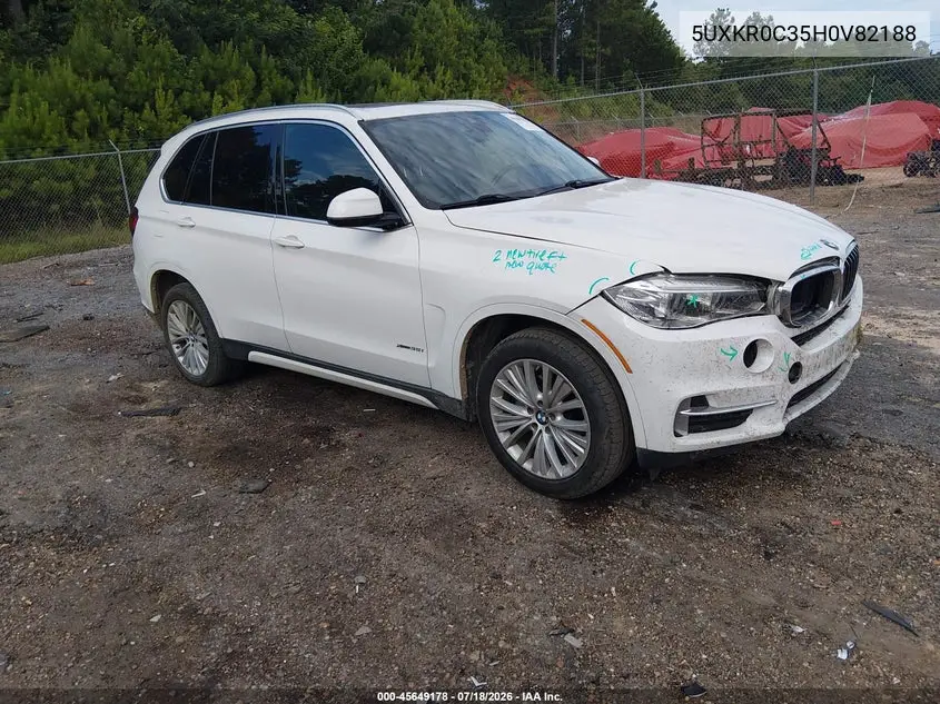 2017 BMW X5 xDrive35I VIN: 5UXKR0C35H0V82188 Lot: 45649178