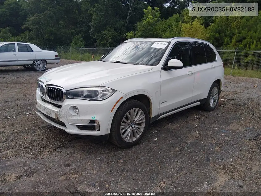 2017 BMW X5 xDrive35I VIN: 5UXKR0C35H0V82188 Lot: 45649178