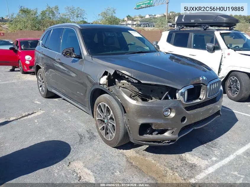 2017 BMW X5 Sdrive35I VIN: 5UXKR2C56H0U19885 Lot: 45656723