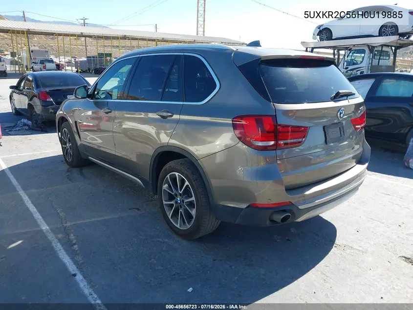 2017 BMW X5 Sdrive35I VIN: 5UXKR2C56H0U19885 Lot: 45656723