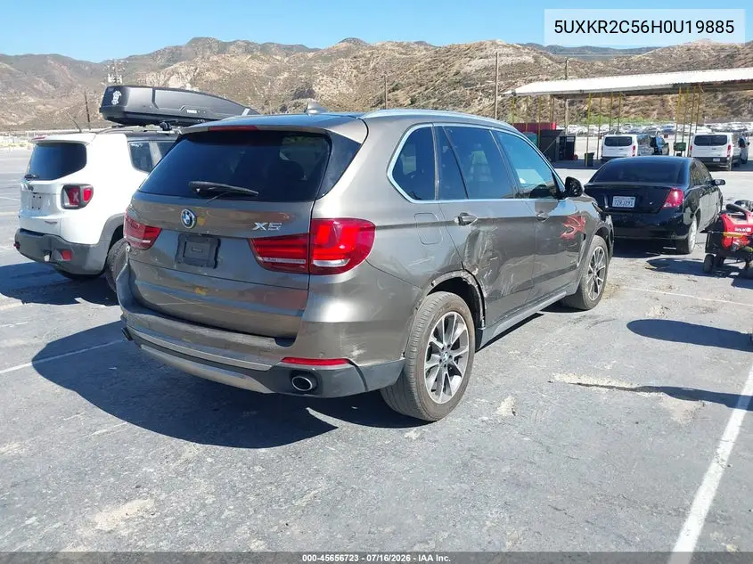 2017 BMW X5 Sdrive35I VIN: 5UXKR2C56H0U19885 Lot: 45656723
