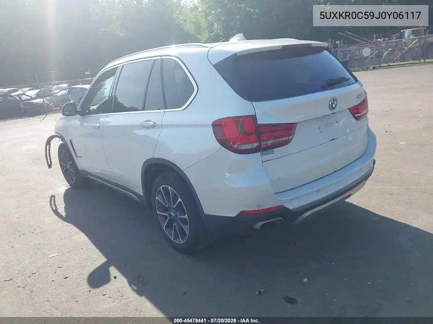 2018 BMW X5 xDrive35I VIN: 5UXKR0C59J0Y06117 Lot: 45478441