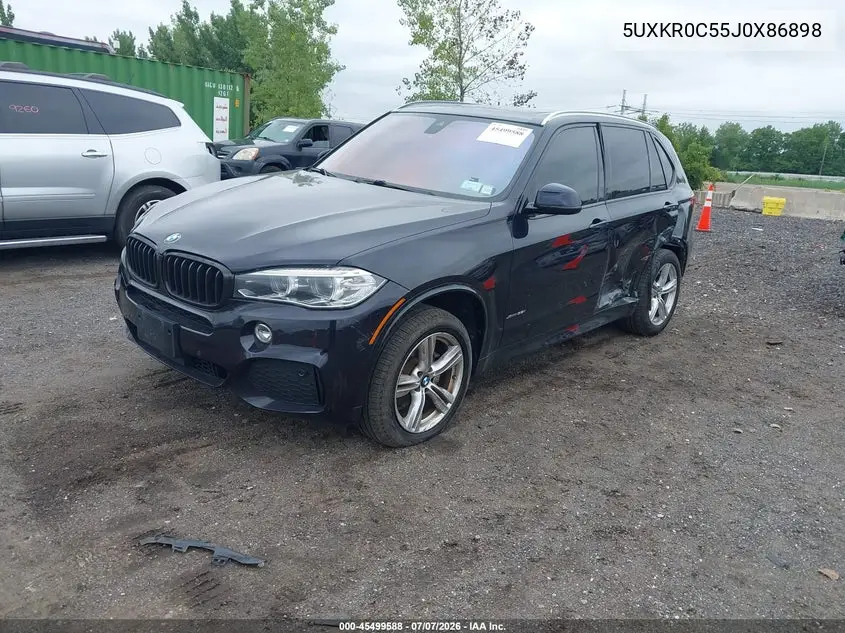 2018 BMW X5 xDrive35I VIN: 5UXKR0C55J0X86898 Lot: 45499588