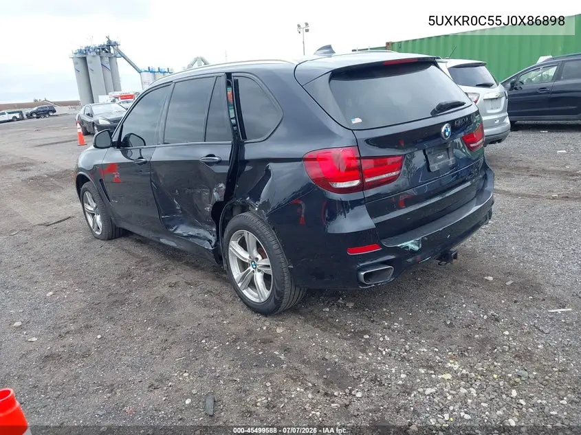 2018 BMW X5 xDrive35I VIN: 5UXKR0C55J0X86898 Lot: 45499588