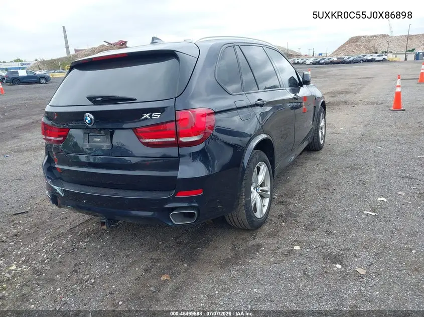 2018 BMW X5 xDrive35I VIN: 5UXKR0C55J0X86898 Lot: 45499588