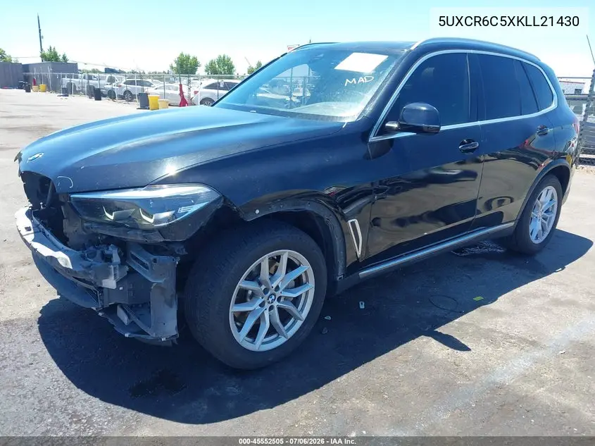 2019 BMW X5 xDrive40I VIN: 5UXCR6C5XKLL21430 Lot: 45552505