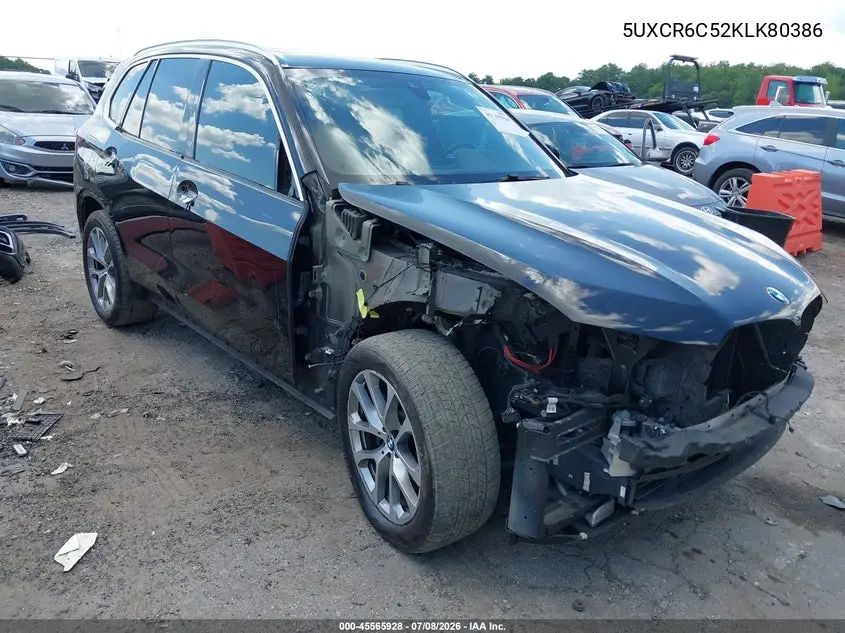 2019 BMW X5 xDrive40I VIN: 5UXCR6C52KLK80386 Lot: 45565928