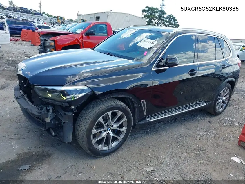 2019 BMW X5 xDrive40I VIN: 5UXCR6C52KLK80386 Lot: 45565928