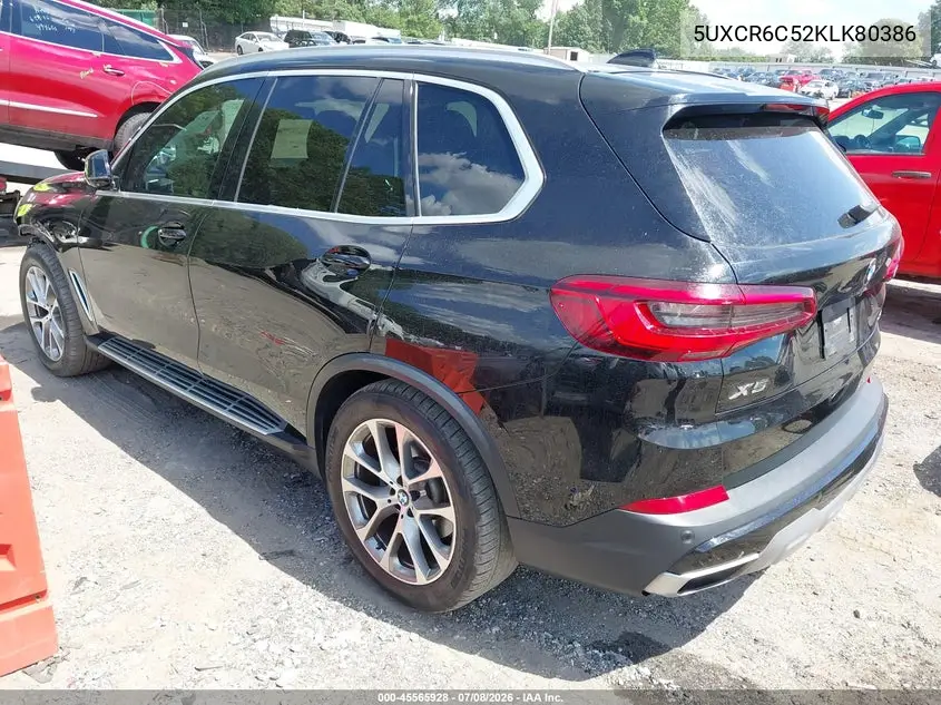 2019 BMW X5 xDrive40I VIN: 5UXCR6C52KLK80386 Lot: 45565928