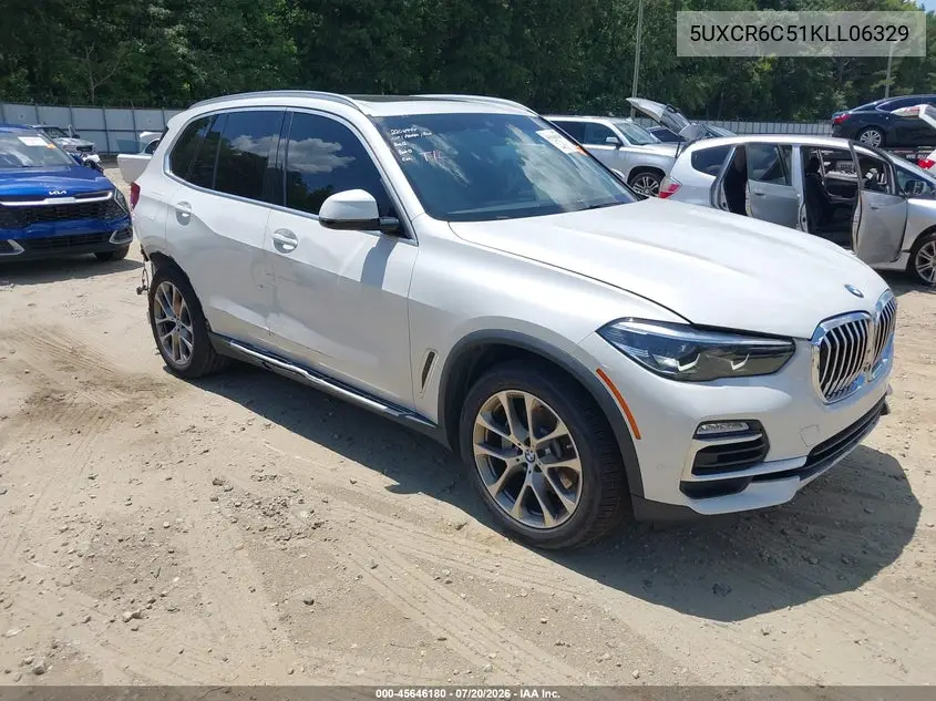 2019 BMW X5 xDrive40I VIN: 5UXCR6C51KLL06329 Lot: 45646180