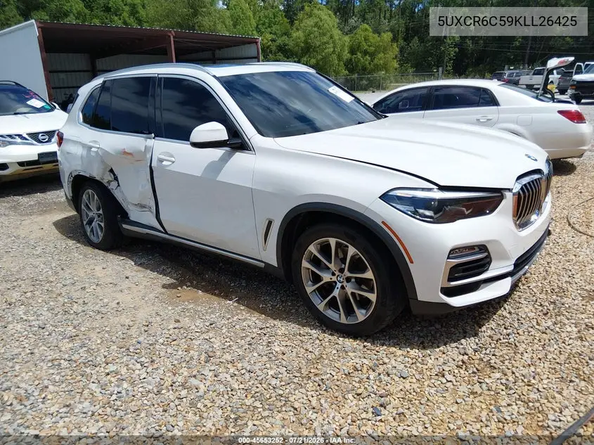 2019 BMW X5 xDrive40I VIN: 5UXCR6C59KLL26425 Lot: 45653252