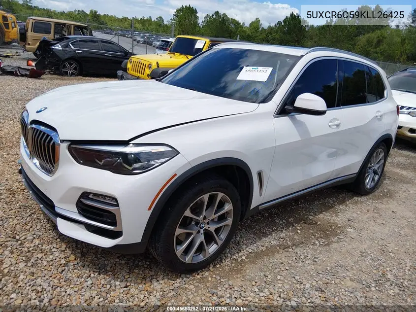 2019 BMW X5 xDrive40I VIN: 5UXCR6C59KLL26425 Lot: 45653252