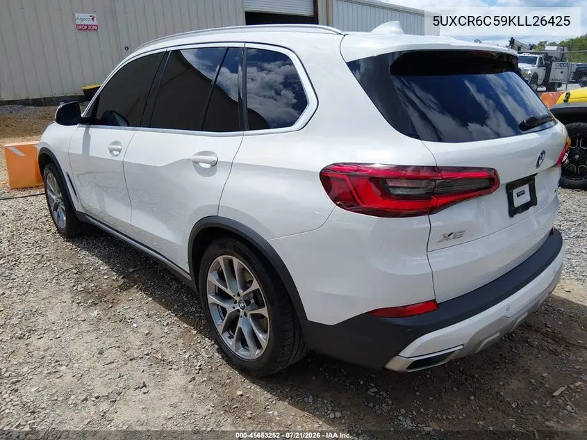 2019 BMW X5 xDrive40I VIN: 5UXCR6C59KLL26425 Lot: 45653252