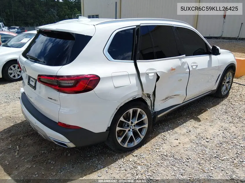 2019 BMW X5 xDrive40I VIN: 5UXCR6C59KLL26425 Lot: 45653252