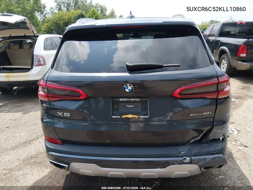 2019 BMW X5 xDrive40I VIN: 5UXCR6C52KLL10860 Lot: 45683299