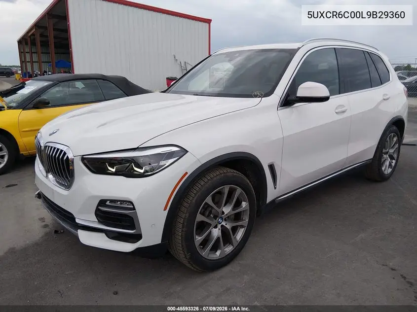 2020 BMW X5 xDrive40I VIN: 5UXCR6C00L9B29360 Lot: 45593326