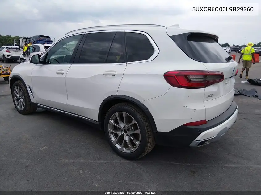 2020 BMW X5 xDrive40I VIN: 5UXCR6C00L9B29360 Lot: 45593326